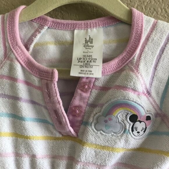 Disney Minnie Mouse Terry Cloth Swim Coverup Toddler Girls 18-24 Months EUC - Picture 2 of 3